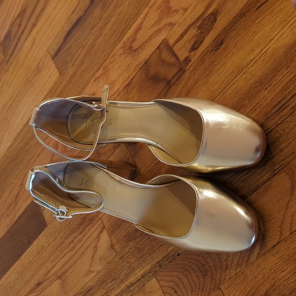 JCrew Factory Ankle Strap Block Heels - Picture 7 of 11